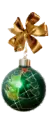 Cute green ornament