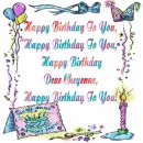 Happy Birthday Song, Cheyenne