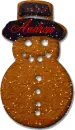 Andrea Gingerbread Snowman Cookie