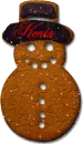 Kenia Gingerbread snowman cookie