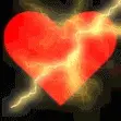 Lighting hit heart