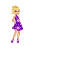 purple dress girl