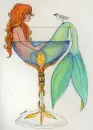 mermaid in a glass
