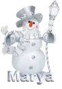 SILVER SNOWMAN
