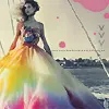 model in dress