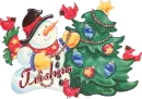 Christmas Snowman Decorator - Trishna
