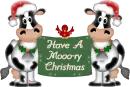 Xmas Cows - Have A Mooo-ry Christmas