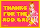 thanks for the add