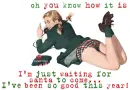 girl on phone about santa