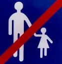 No Kids Sign