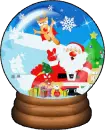 Santa Snow Globe