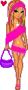 pink doll in love