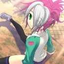 anime girl wihte-pink hair ^^