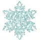 Teal snowflake
