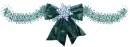 Teal ribbon divider