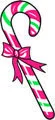 pink/green candy cane