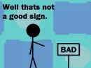 that's not a good sign
