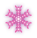 pink snowflake