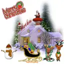 Santa Delivering Presents 