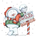Christmas Northpole Snowman - Maggie