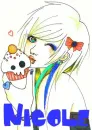 emo cupcake girl in rainbow nicole