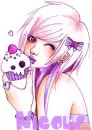 emo cupcake girl in purple nicole
