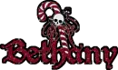 Bethany - Candy Cane Skull