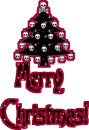 Merry Christmas Skull Tree