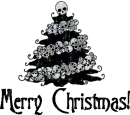 Merry Christmas Skull Tree