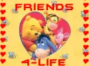 pooh and friends in a heart