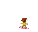 Snowboarding Girl