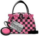 Pink, black bag- Evelyn