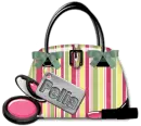 Pink, yellow, green bag- Pelia