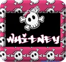 girly punk skull w/ bow whitney