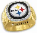 pittsburgh steelers diamond ring bad ass