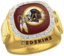 washington redskins diamond ring gayle