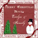 Merry Christmas Love Evelyn & Family