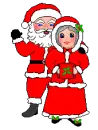 santa and miss santa