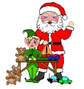 santa and elf