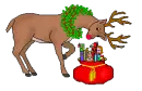 reindeer with toys