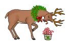 reindeer with candy canes