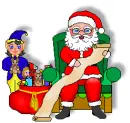 santa checking his list