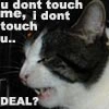 you don't touch me