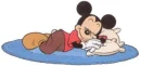 mickey resting