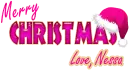 Pink merry Christmas