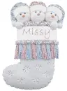 3 SNOWMAN STOCKING: MISSY