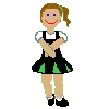 girl cheering