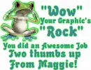 Thumb's up from Maggie