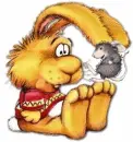 funny bunny&jumping mouse