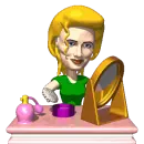 Woman Powdering 